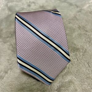 Tommy Hilfiger Striped Silk Tie Purple & Blue 3.25” Wide 60” Long